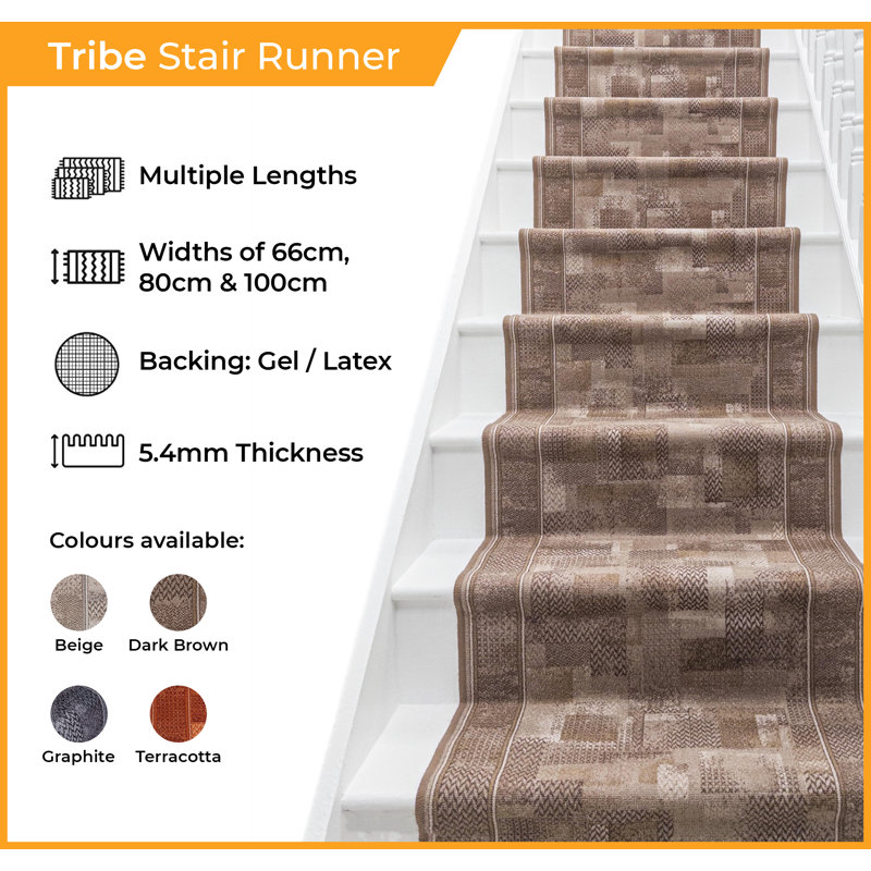 Stair Runner Altman Indoor Area Rug, Runner 630cm x 80cm