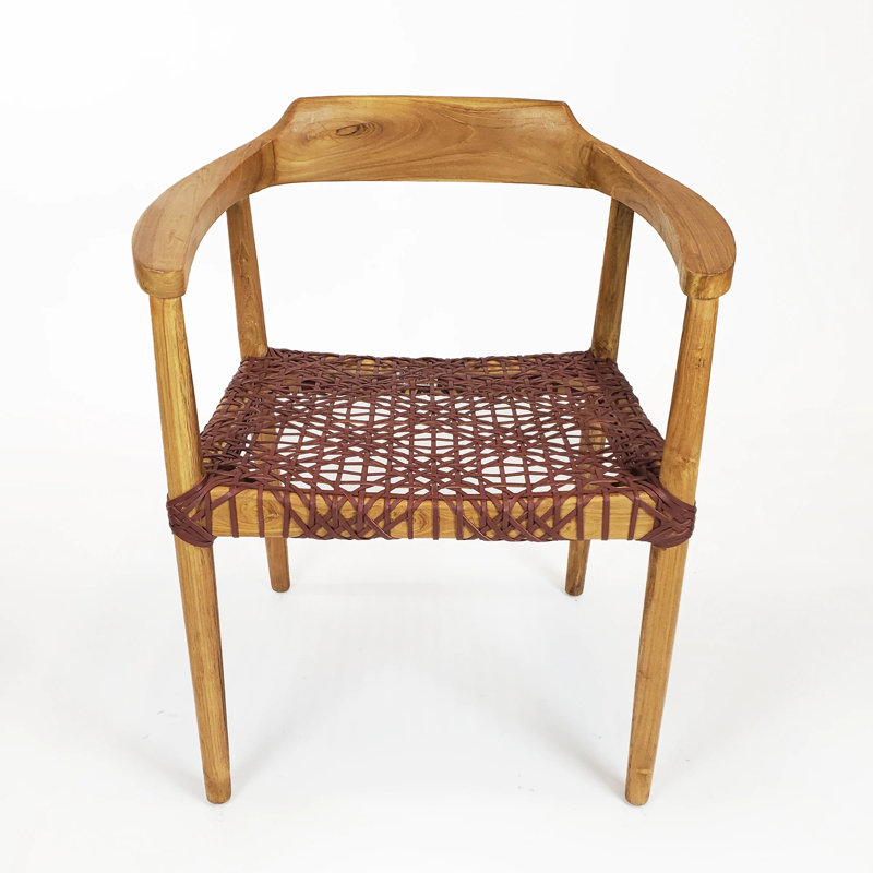 Fauteuil d'appoint Donashia Erline, Bourgogne, Naturel, Bourgogne