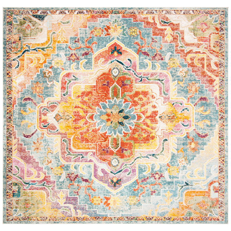 Mashburn Oriental Area Rug, Square 213cm