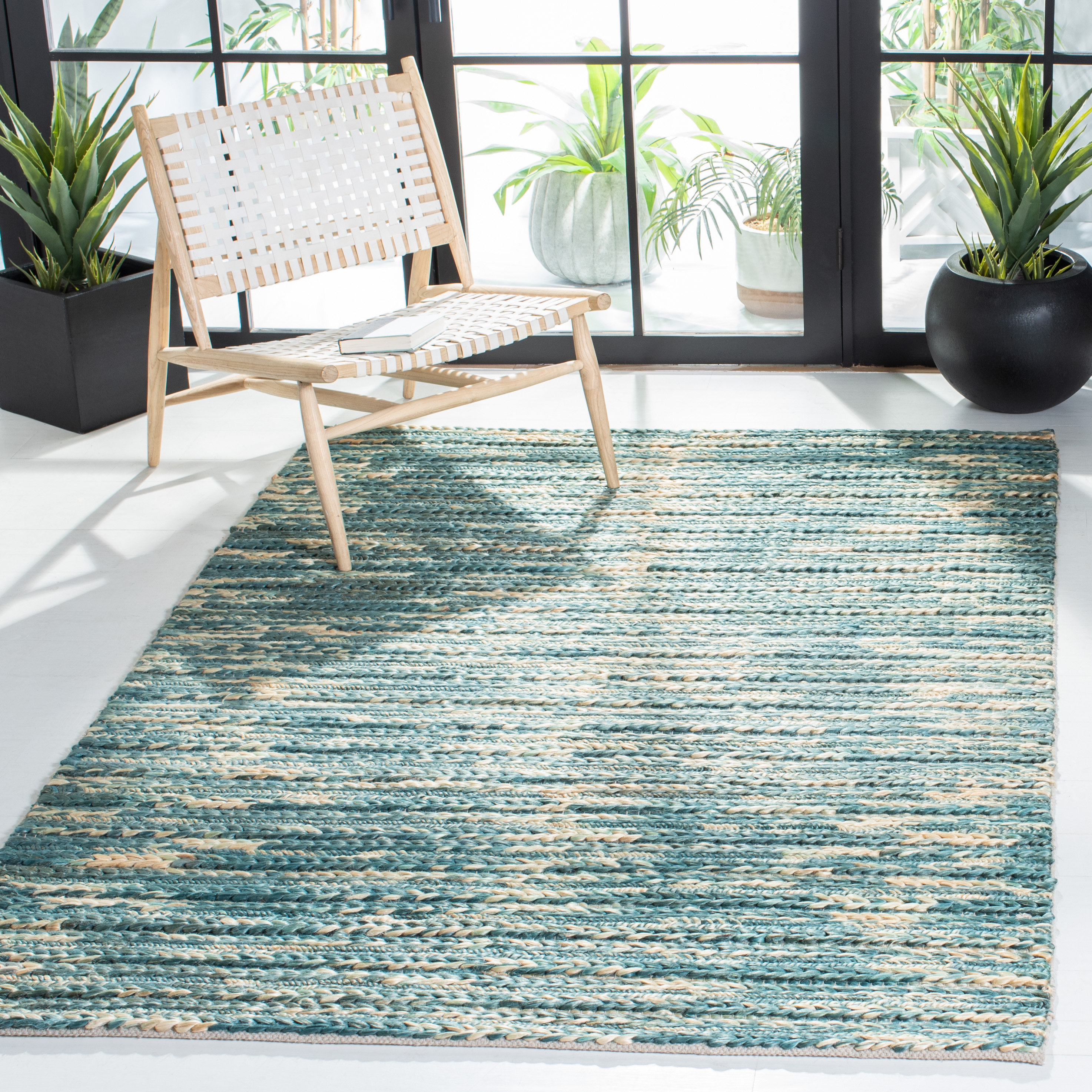 Foundry Select Clairvaux Natural Fiber Flat Weave Jute/Cotton Rug in ...