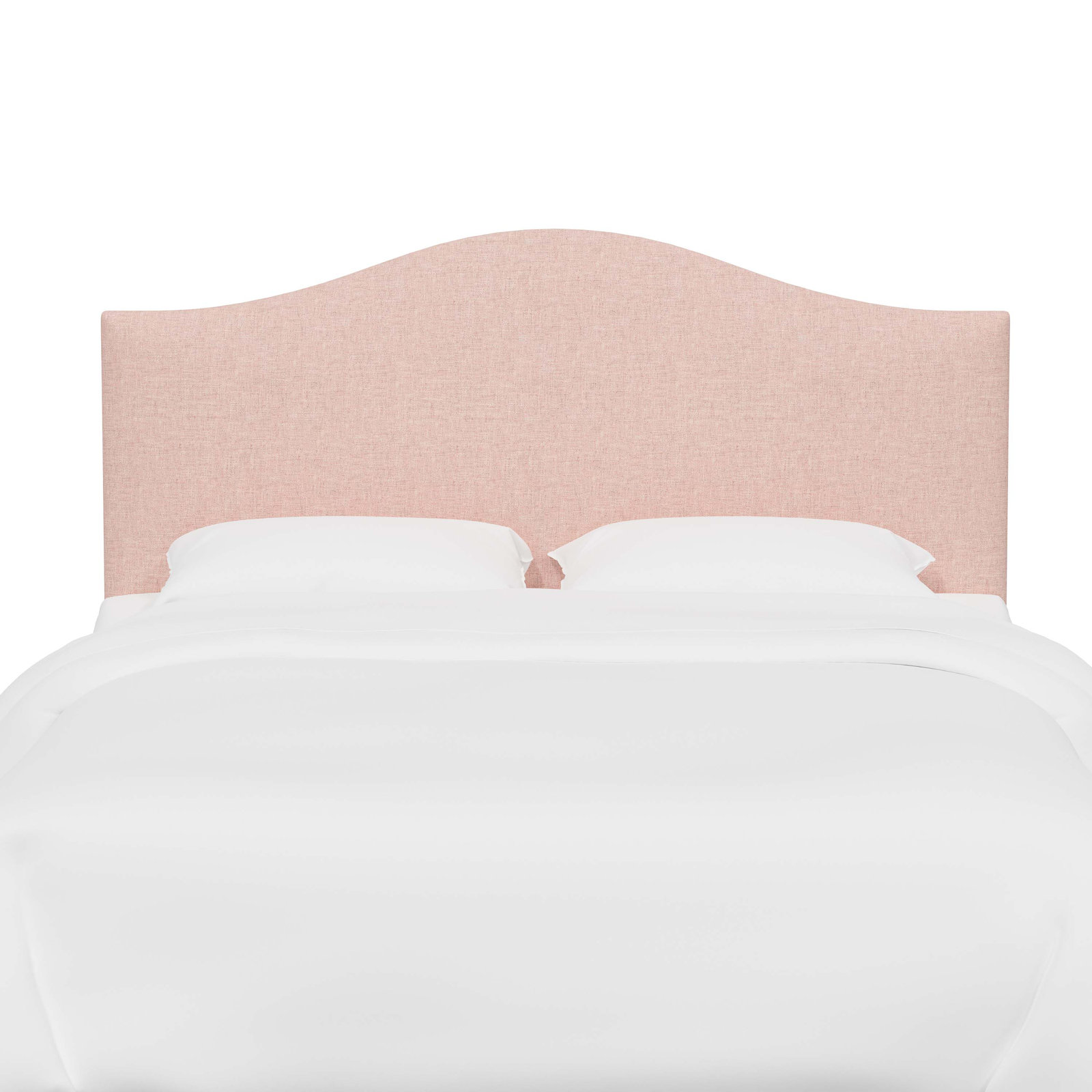 Hermosa Upholstered Panel Headboard, Zuma Rosequartz Textured Linen, California King