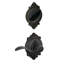 Interior Handleset Accent Lever and Interior Single Cylinder Deadbolt Thumbturn with Brookshire Trim-756270328-756270329