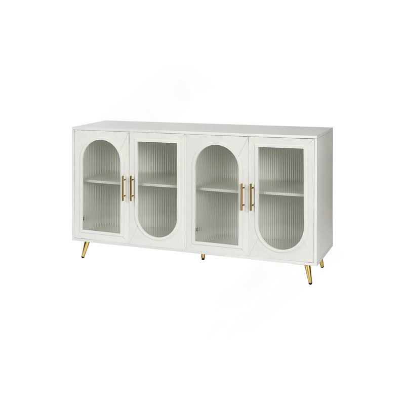 Sidboard with Storage Cabinet and Adjustable Shelves for Living Room Bedroom