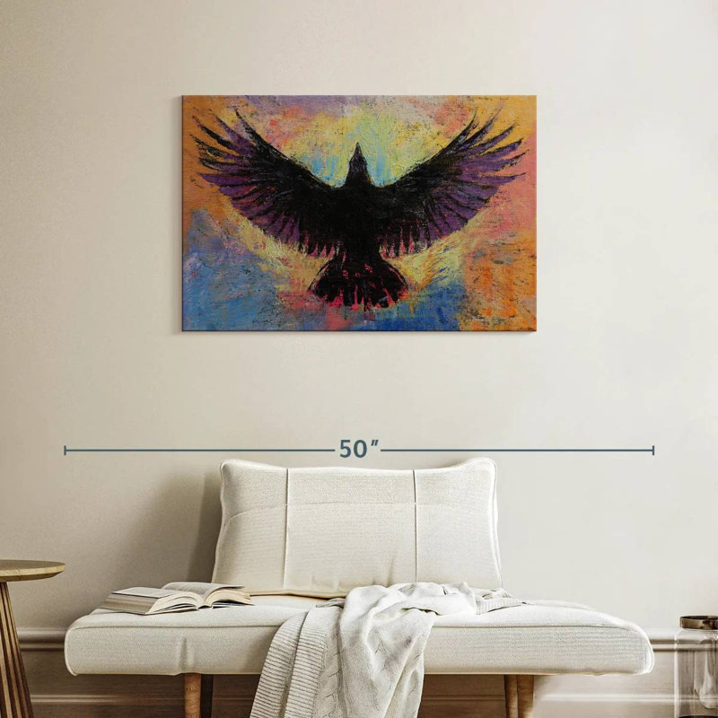 Brampt Crow, 24" H x 36" W