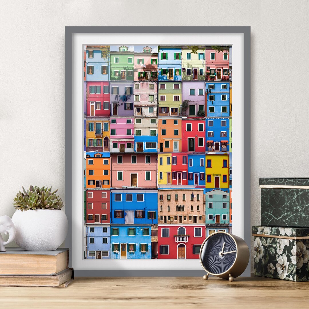 Gerahmtes Poster Venetian Houses