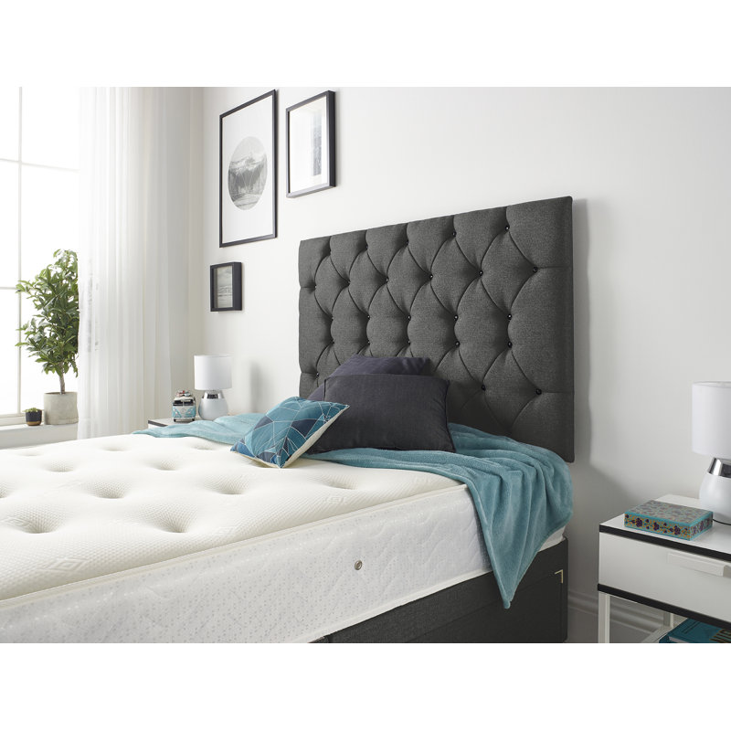 Copple Divan Bed Base, Double (4'6), Charcoal, 4 Drawers