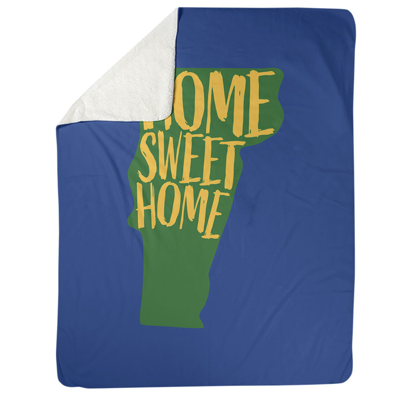 Jeté en polaires pour vermont home, l 52,5 po x L 62,5 po, Couleurs du drapeau d'État