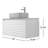 Jasmine 36 " W Wall Mounted Wall Mounted 1 Single Vanity Bathroom Vanity With Quartz Top-54520381