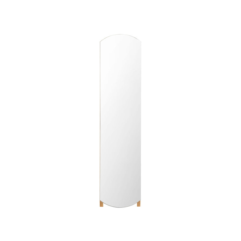 Kirshanpal Flat Floor Mirror with Shelves