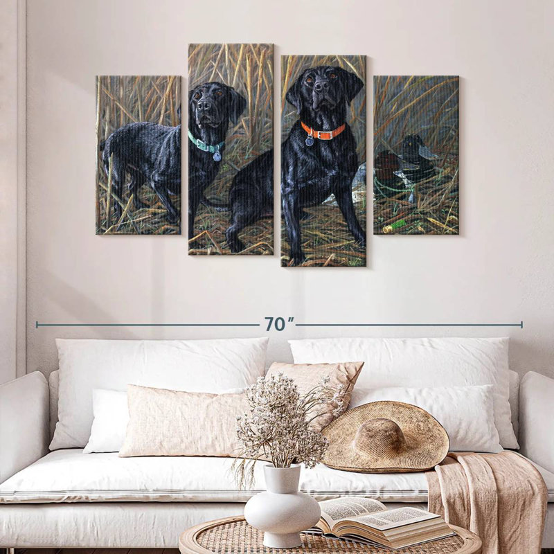 Brampt Sharing The Tradition - Black Labs, 32" H x 52" W