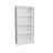 Tall 2-Door Storage Cabinet w/ Shelves - White Utility Organizer - W29"