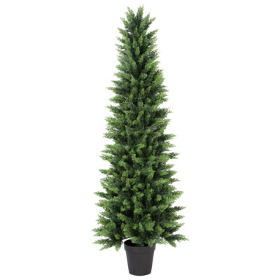 UV Resistant Faux Cedar Tree for Front Door Proch Patio Deck Balcony Yard Outdoor Décor