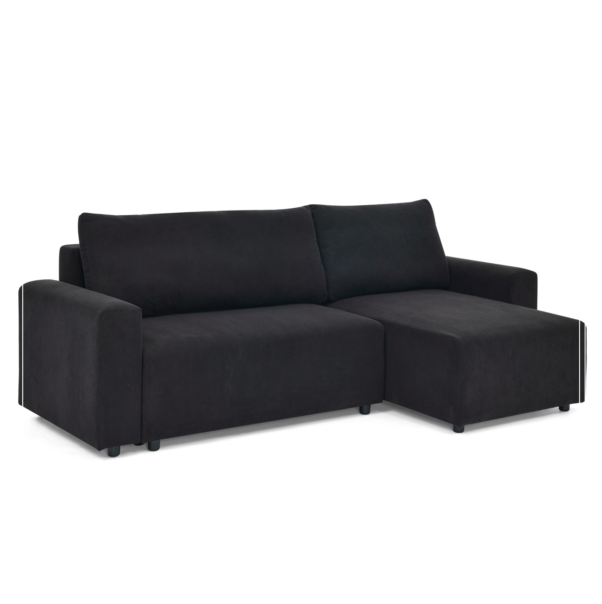 Latitude Run® Modular Corduroy Upholstered 3 Seater Sofa Bed with ...