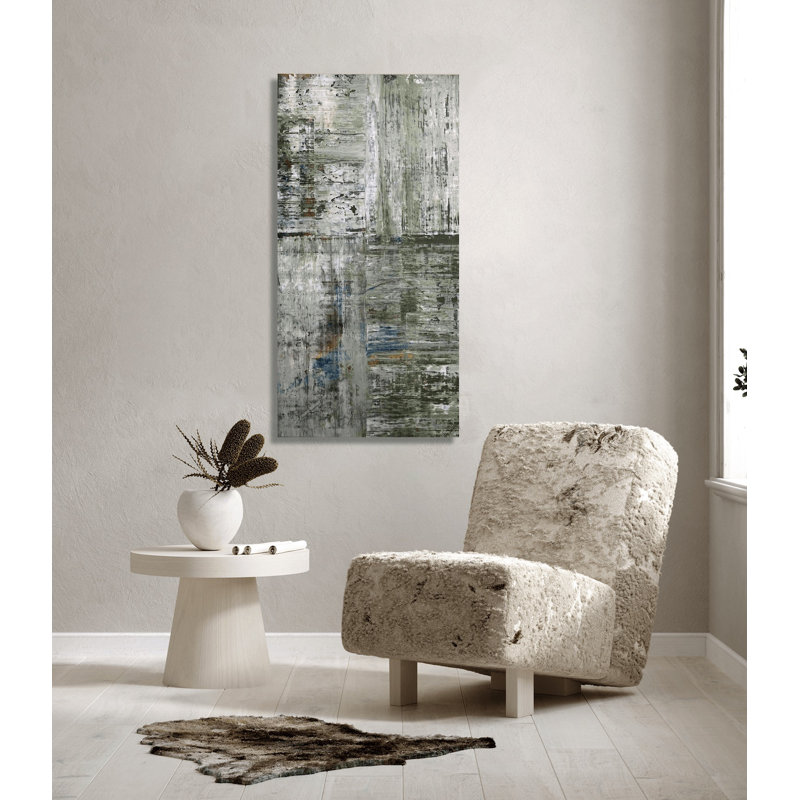 Green Cross - Artist Enhanced Canvas Print, 40" H x 20" W x 1" D, Unframed