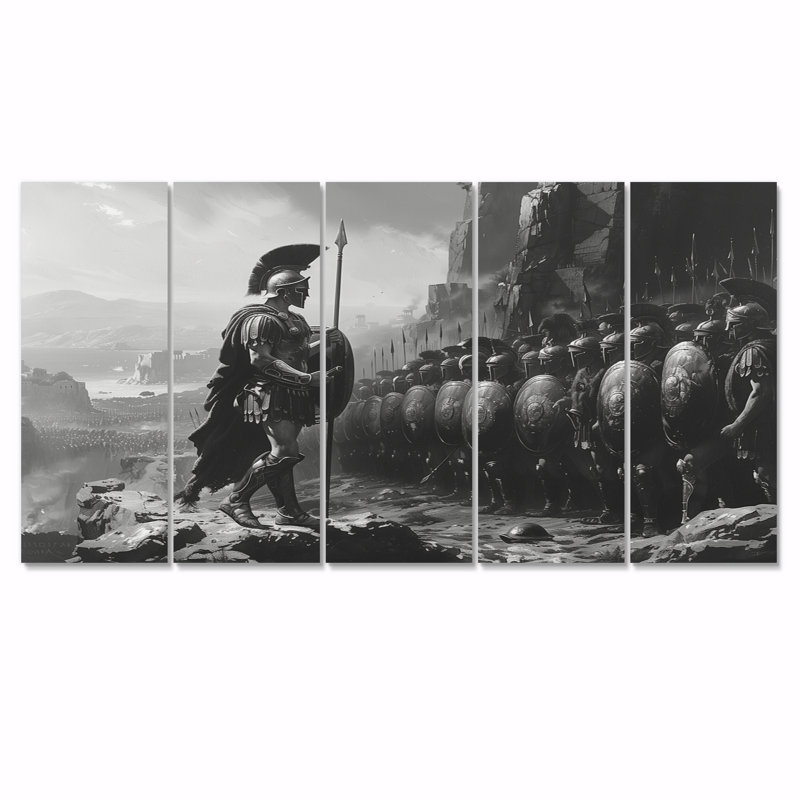 Glatha - Armée, ensemble d'art sur toile, H 28 po x l 60 po