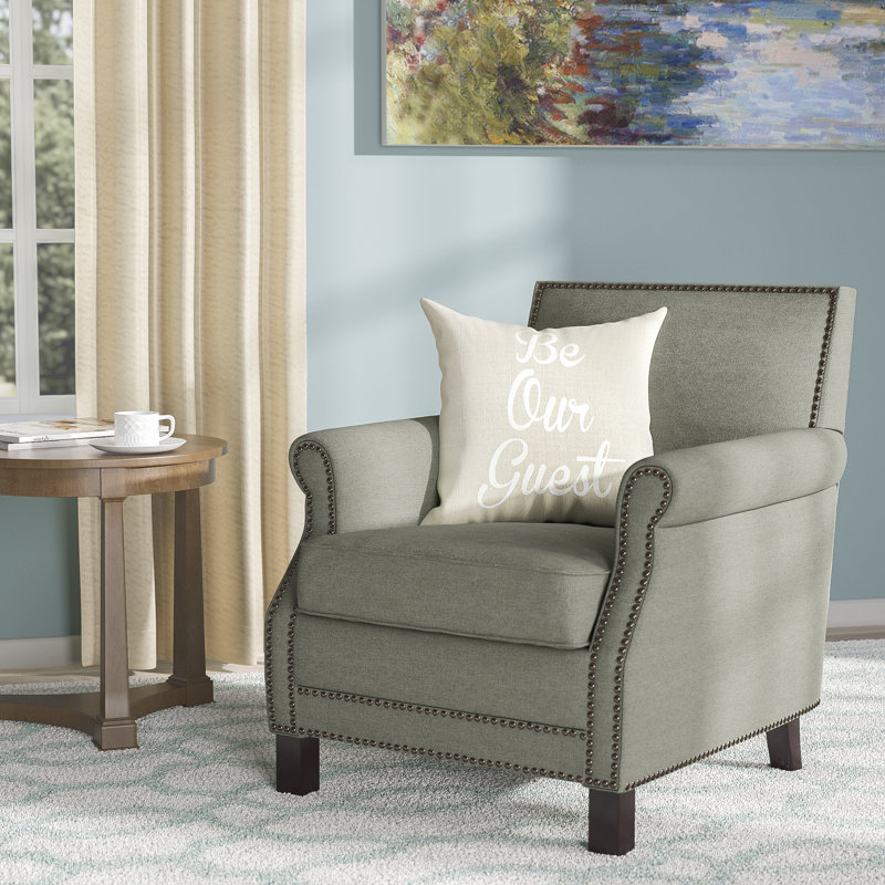 Lawson Upholstered Armchair, Seamist Linen