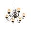 Lustre empire 6 lumières à abat-jour Lincolndale
