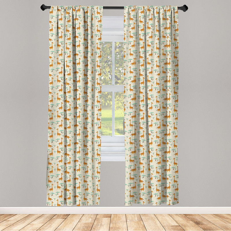 Panneau coulissant semi-diaphane avec passe-tringle Giraffe, 28 po x 63 po