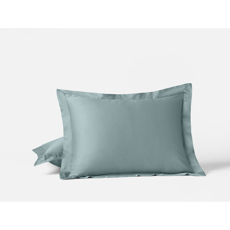 Cloud Soft Sateen Sateen Standard Sham Set, Pacific Blue, Standard
