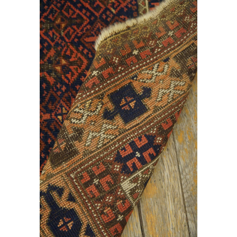 Hand Knotted Wool Geometric Area Rug