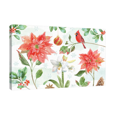 «Holiday Flora IV», toile tendue par Beth Grove
