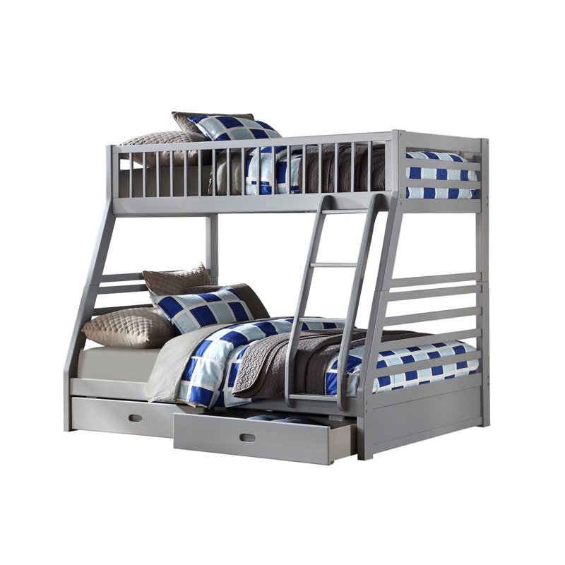 Cadre de lit 65 po, Twin/Full, Grey