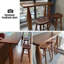 Nut-brown Straight Solid Wood Bar Table