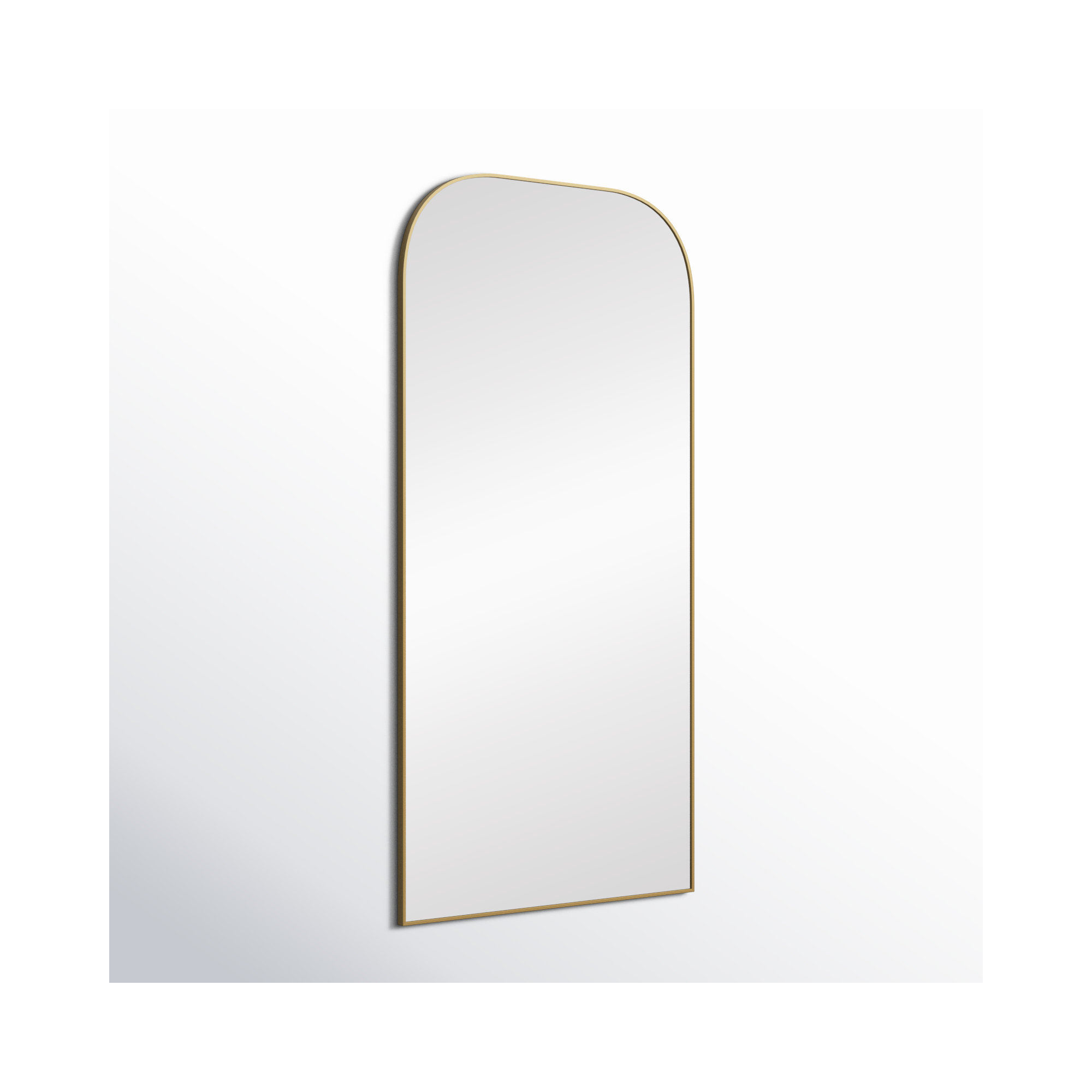 Sabine Metal Wide Arch Wall Mirror, Brass, 72" x 35"