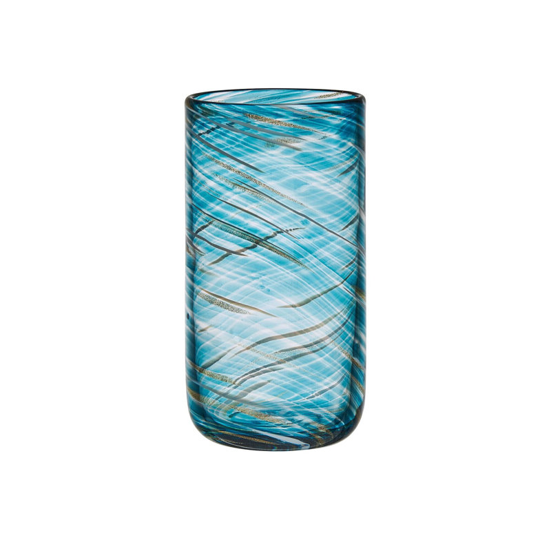 Tourbillon de couleur 18 oz Verres Highball, Transparent/bleu