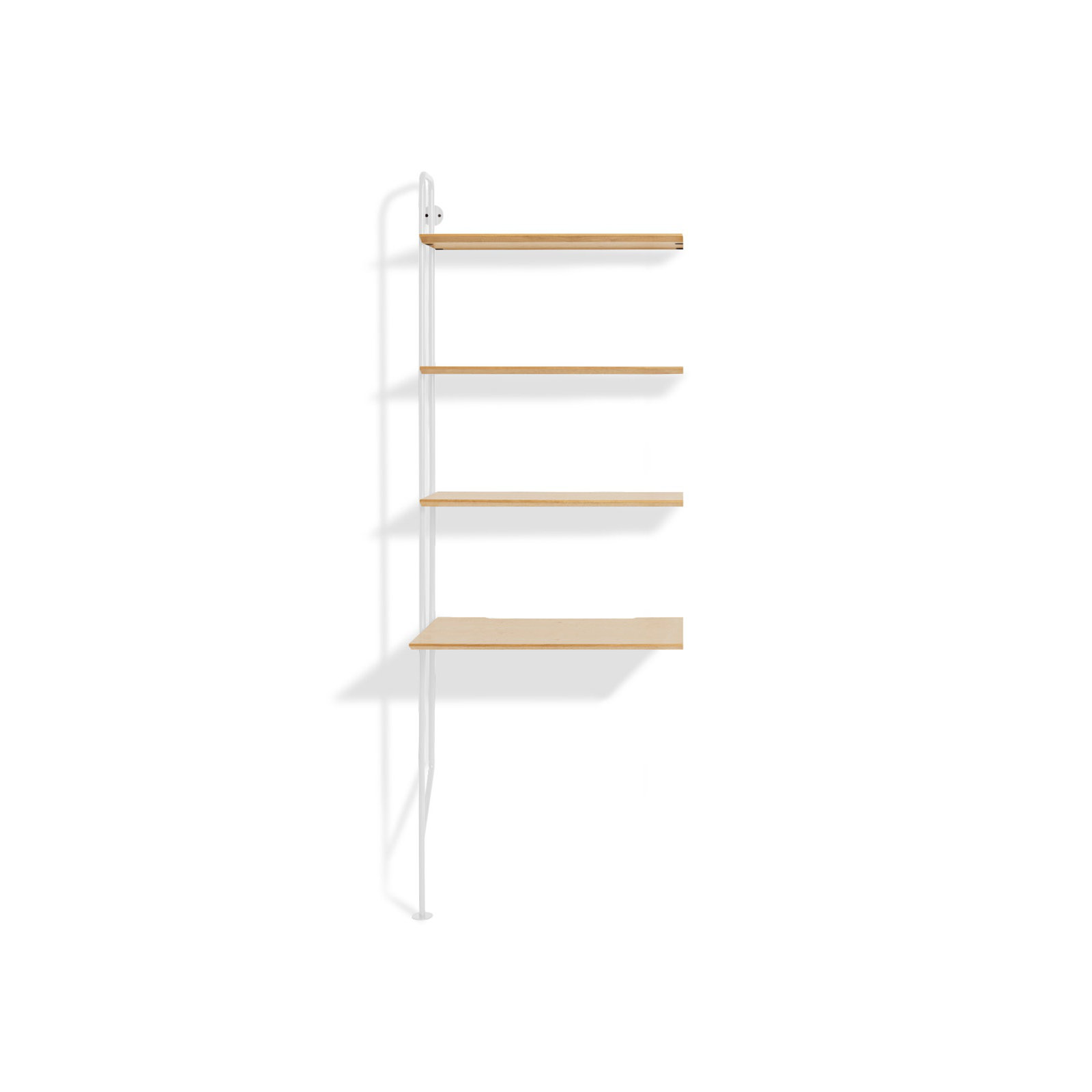 Hitch Leaning / Ladder Desk, White, White Oak