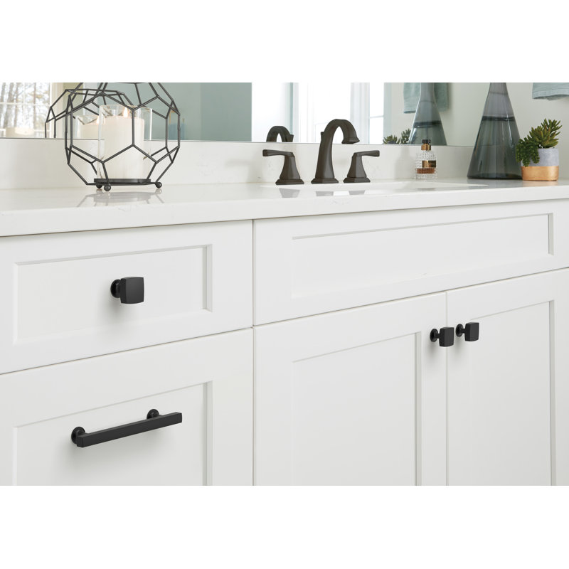 Bouton d'armoire Everett, Noir mat, 1.25"