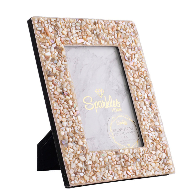 Shell Picture Frame, 4" W x 6" H