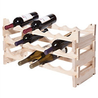 18 Bottle Floor Wine Bottle Rack
