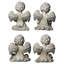 Statues de jardin en forme d'ange gris