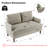 54.7" W Upholstered Chenille Small Apartment Loveseat-2098439006