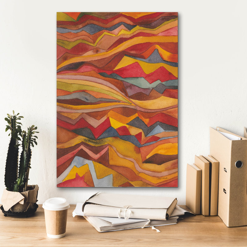 «Painted Desert 1» par Cheryl Warrick, art mural, H 26 po x l 18 po
