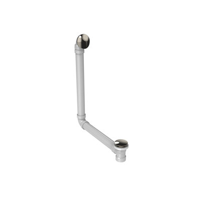 Leg Tub Drain 26" H with Overflow