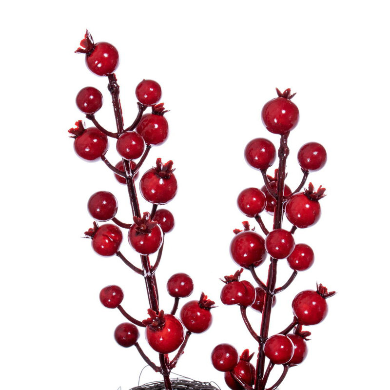 28" Red Crab Apple Mixed Berry Wreath.