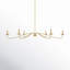 Lustre 6 lumières Meridian en laiton naturel-738833327