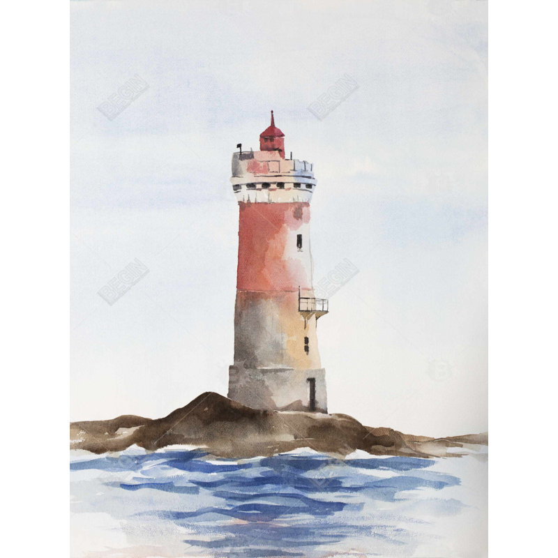 French Phare les pierres noires - Décoration de chambre à coucher de plage