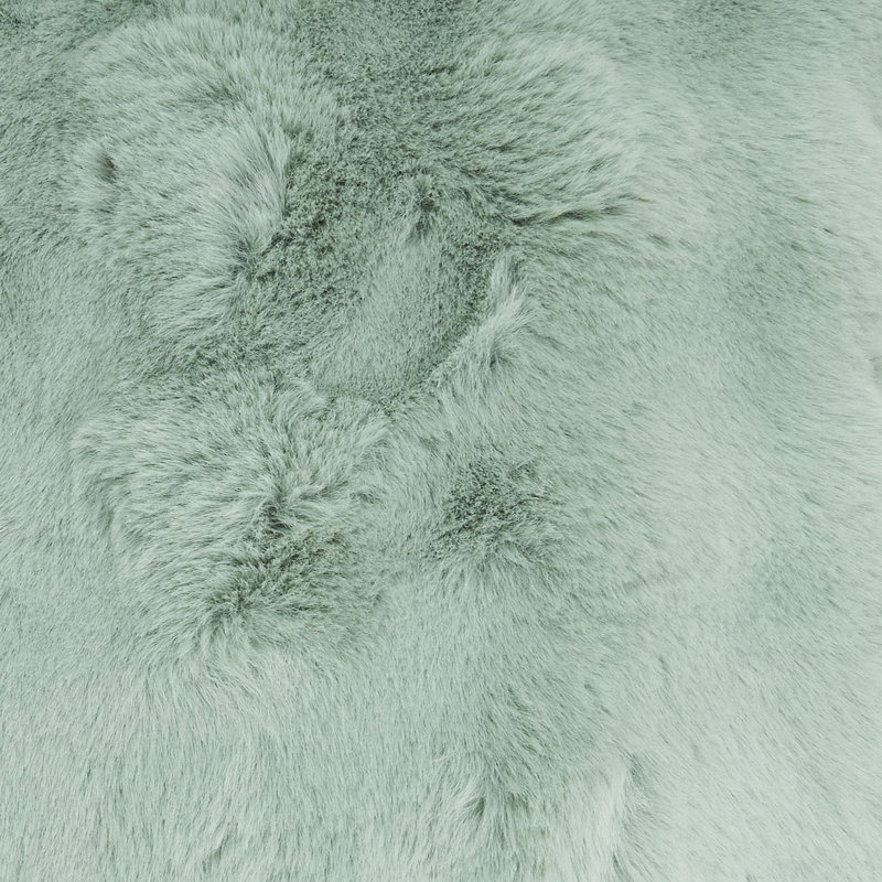 Cozy Bubble Faux Fur Pillow Cover, Green, No Insert, Rectangle 12" H x 20" W