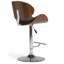 Marana - Tabouret de bar pivotant réglable en bois cintré - noir-206871403