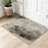 Orange Watercolour Painting Dramatic Foggy Forest Landscape Spring Autumn Machine Washable Indoor Area Rug-129431328