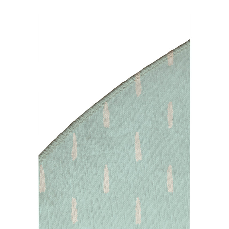 Long Drop Non-Slip Outdoor Rug, Round 5'