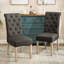 Chaise Parson rembourrée et capitonnée Charlotte-1786669698