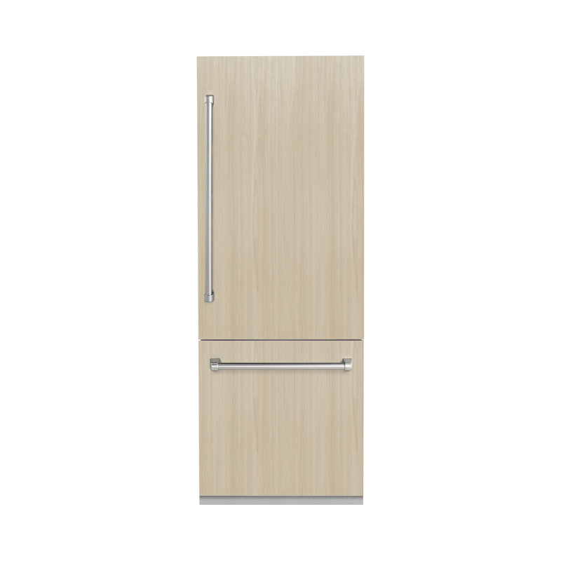ZLINE 30" 16.1 cu. ft. Panel Ready Built-In 2-Door Bottom Freezer Refrigerator with Internal Water and Ice Dispenser
