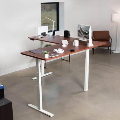 Bureau en coin VIVO Electric 77 po x 71 po, série 3E7B