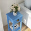 Table d'appoint à 2 niveaux avec tiroir et tablette, table de bout pour petits espaces et décoration intérieure élégante