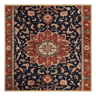 Tapis brun lavable à la machine