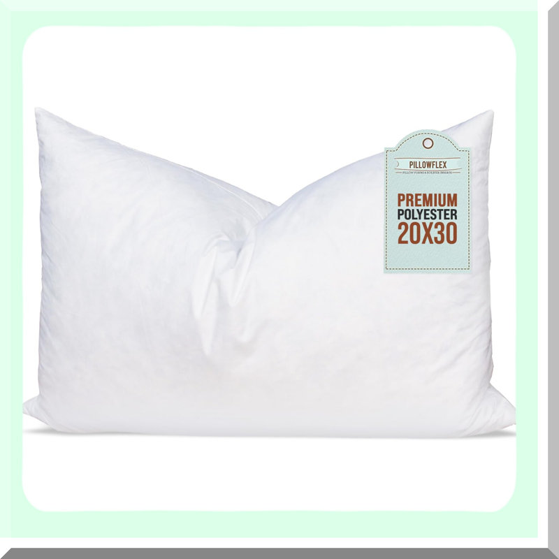 Luxury Sleep Pillow Insert - Rectangle Form, Soft & Machine Washable Polyester Sham Stuffer for Bed, Decorative Cushion Insert